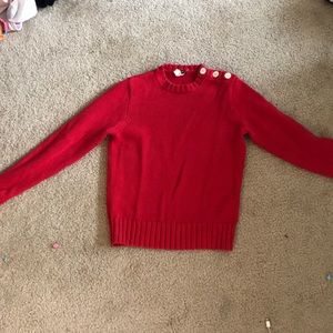 Red J Crew Sweater